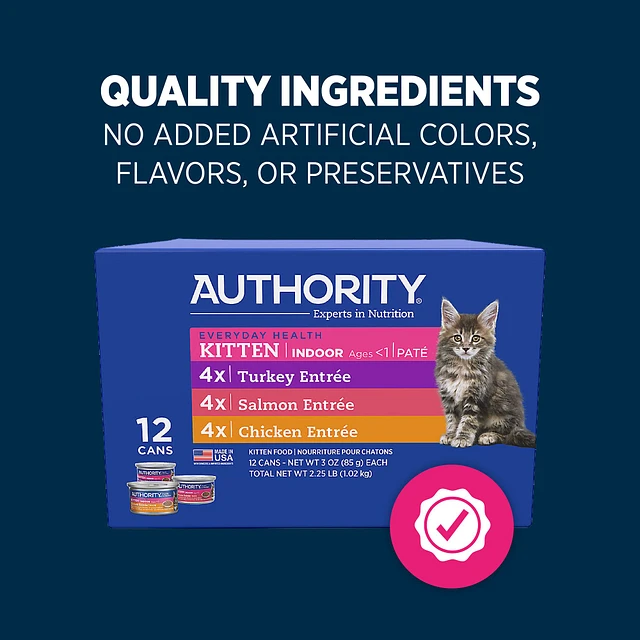 Authority Everyday Health Indoor Cat Dry Food Tuna Rice With