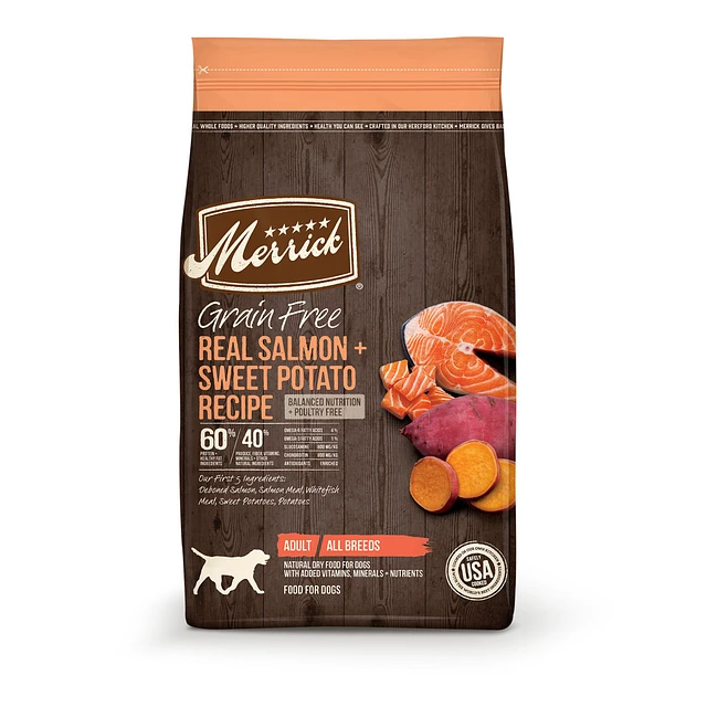 Merrick Grain Free Salmon Flavored Adult Dry Dog Food Corn