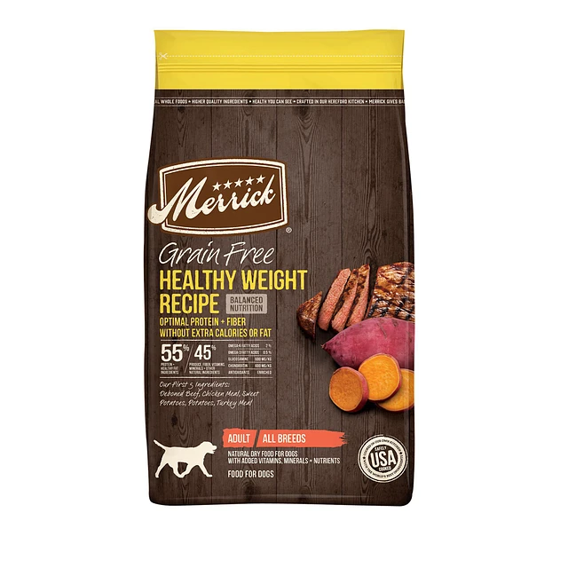 Merrick Grain Free Healthy Weight Recipe Beef Adult Dry Dog Food