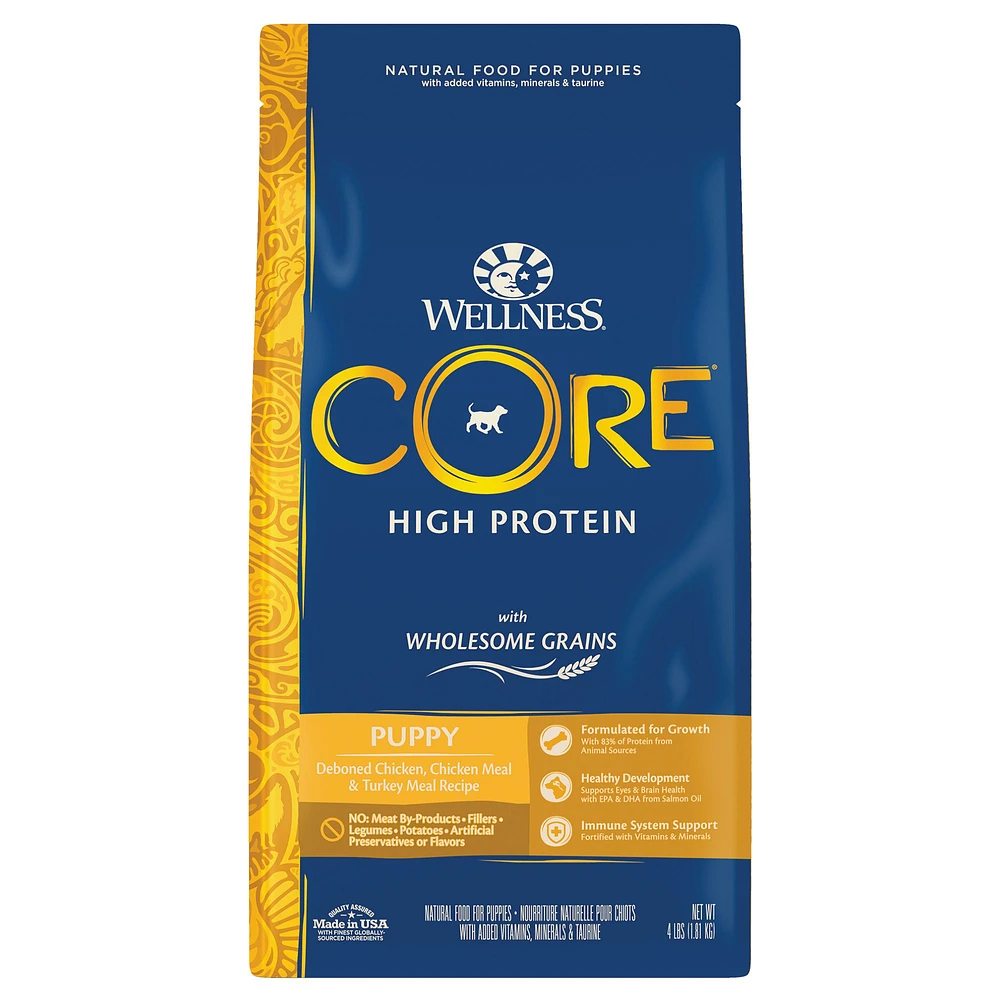 Wellness CORE High Protein With Grain Puppy Dry Dog Food The