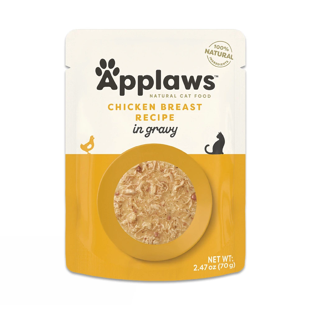 Applaws Natural Cat Food Flakes in Gravy Cat Food Pouch Grain