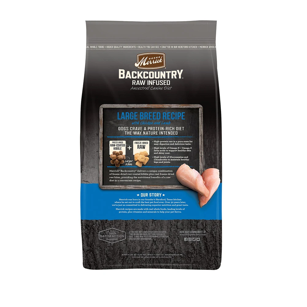 Merrick Backcountry Large Breed Adult Dry Dog Food Chicken