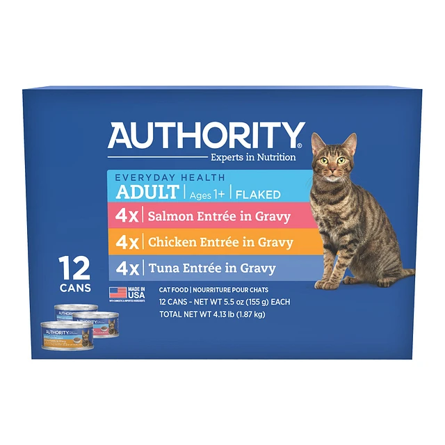 Authority Everyday Health Cat Wet Food 66 Oz Flaked in Gravy