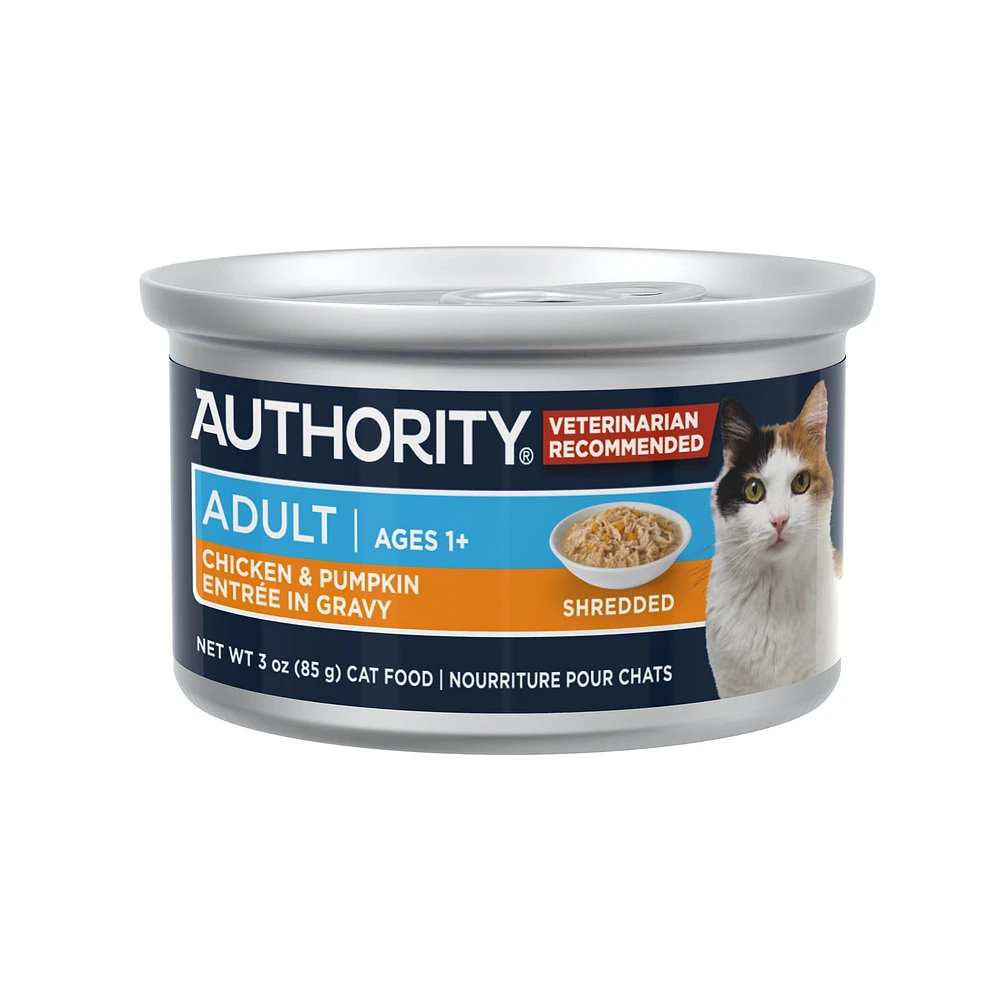 Authority Everyday Health Cat Wet Food 3 Oz Shreds in Gravy