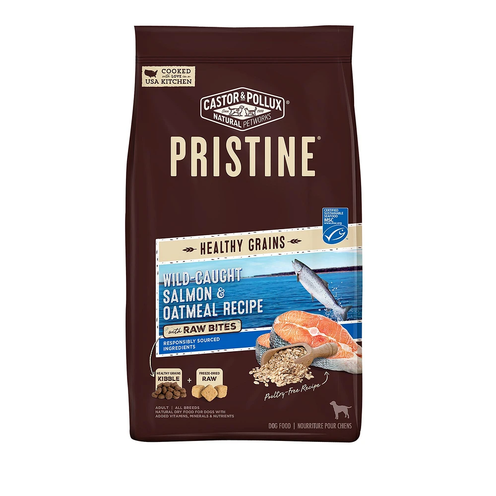 Castor Pollux Pristine Adult Dry Dog Food Salmon