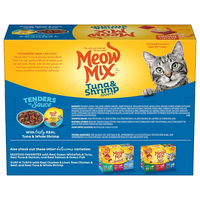 Meow Mix Tender Favorites Wet Cat Food All Ages Tuna The