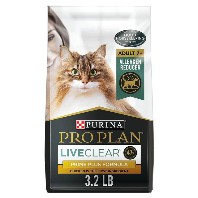 Purina Pro Plan LiveClear Prime Plus Senior Dry Cat Food