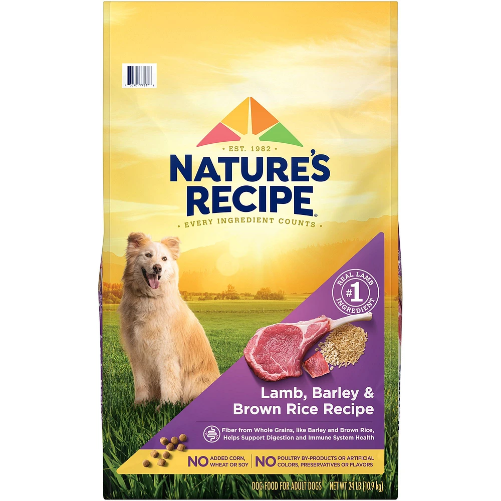 Nature s Recipe Dry Dog Food Adult Lamb Rice The Market Place