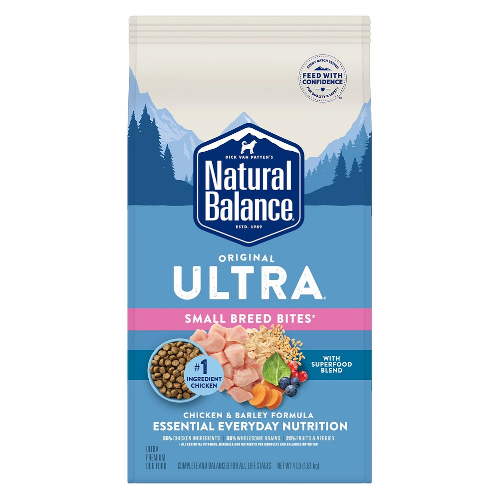 Natural Balance Ultra Small Breed Bites Adult Dry Dog Food With