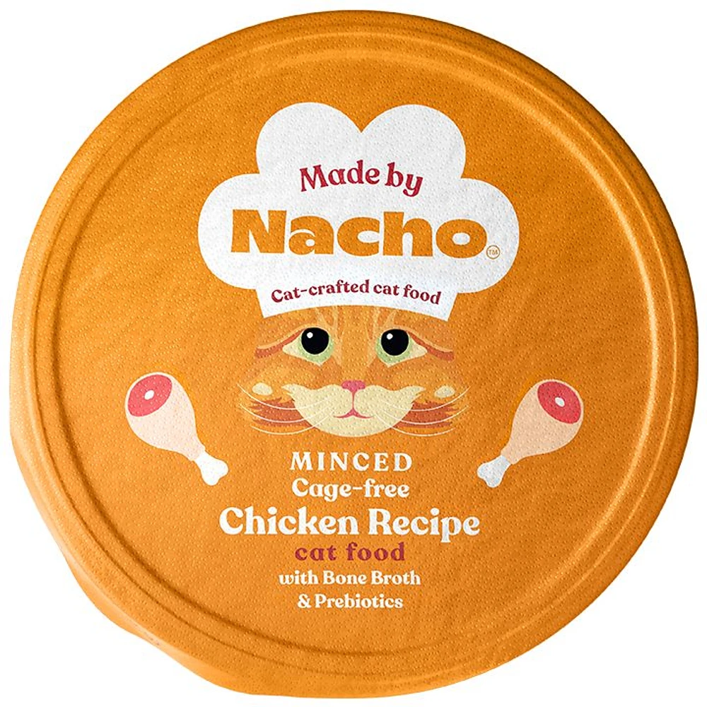 Made By Nacho Minced Cage Free with Bone Broth Prebiotics Wet