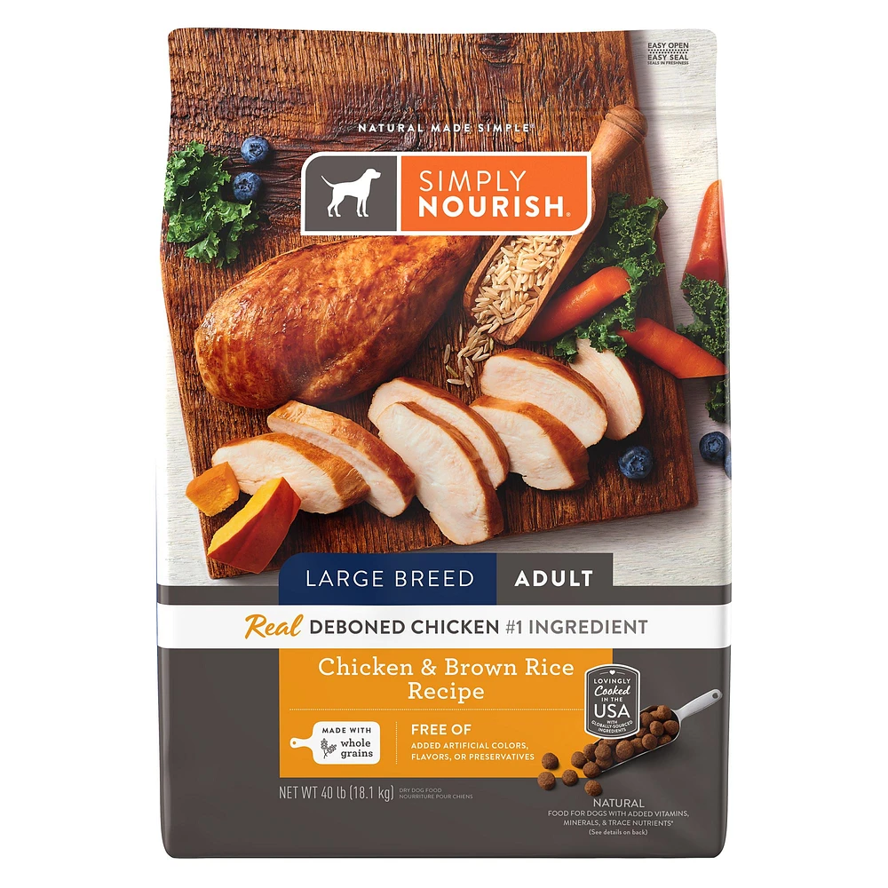 Simply Nourish Original Large Breed Adult Dry Dog Food Chicken