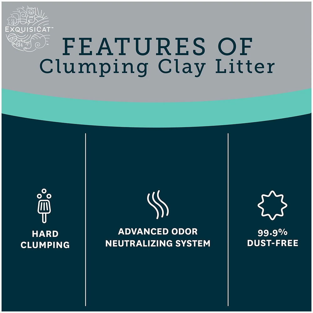 Exquisicat clumping clay litter hotsell