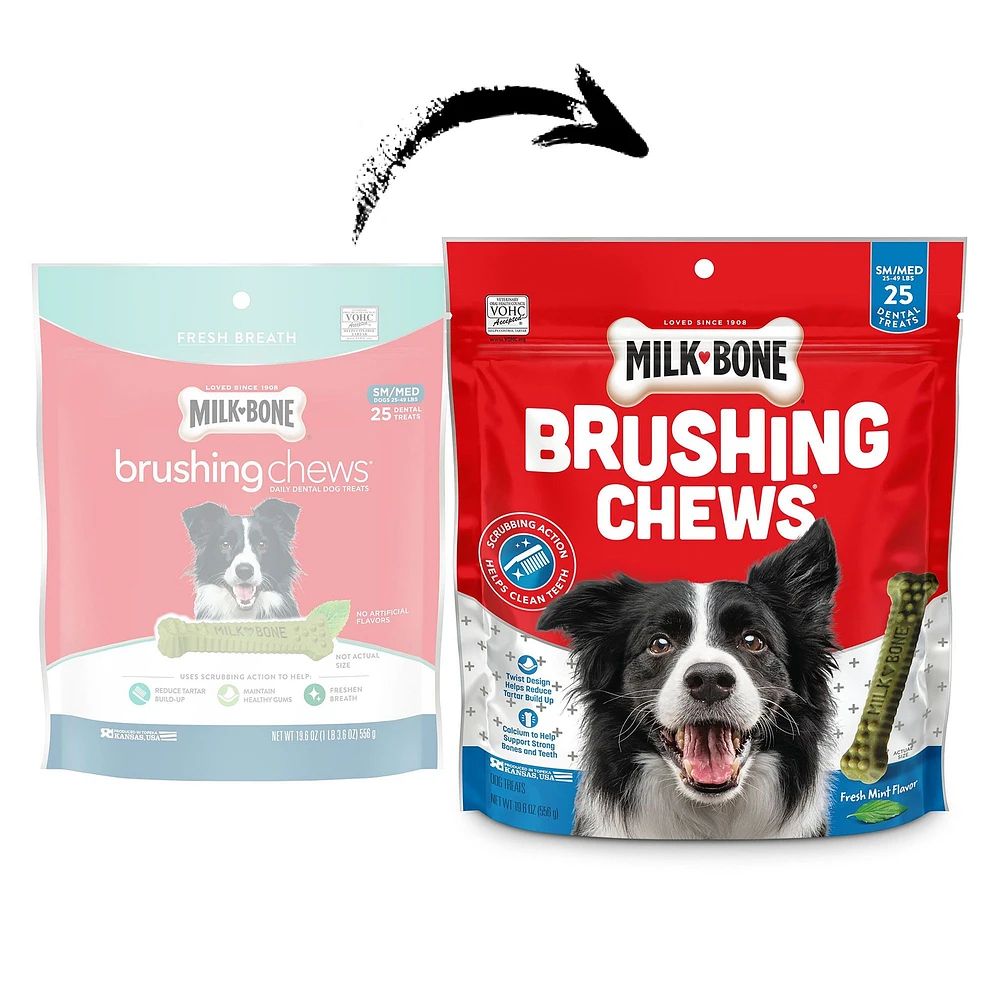 Milk bone brushing chews fresh breath hotsell