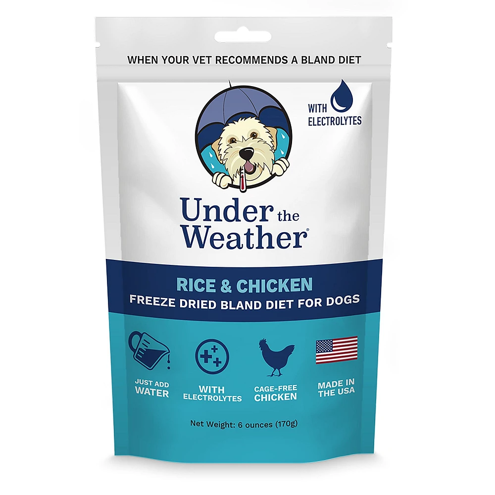 Under the Weather Freeze Dried Bland Diet All Life Stage Dry Dog Food Rice Chicken