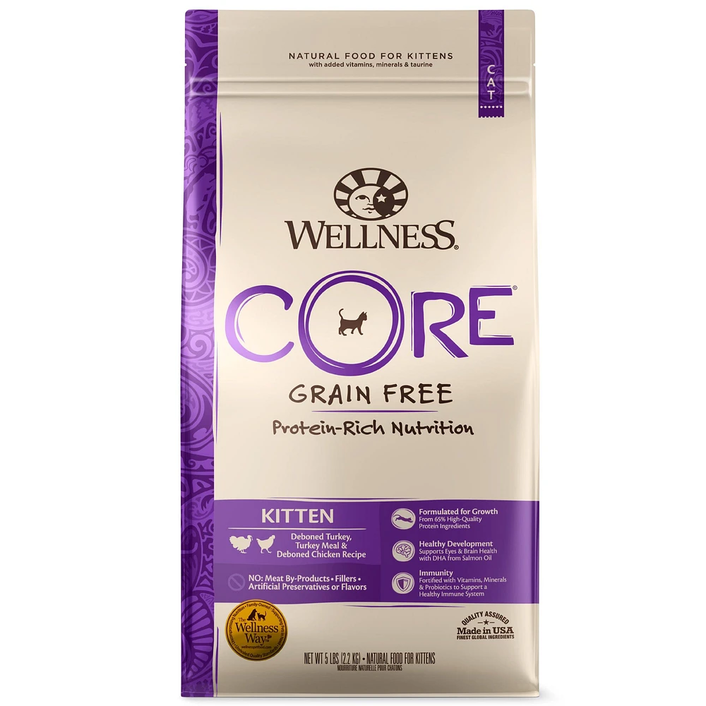 Wellness CORE Kitten Dry Cat Food Turkey Chicken Natural