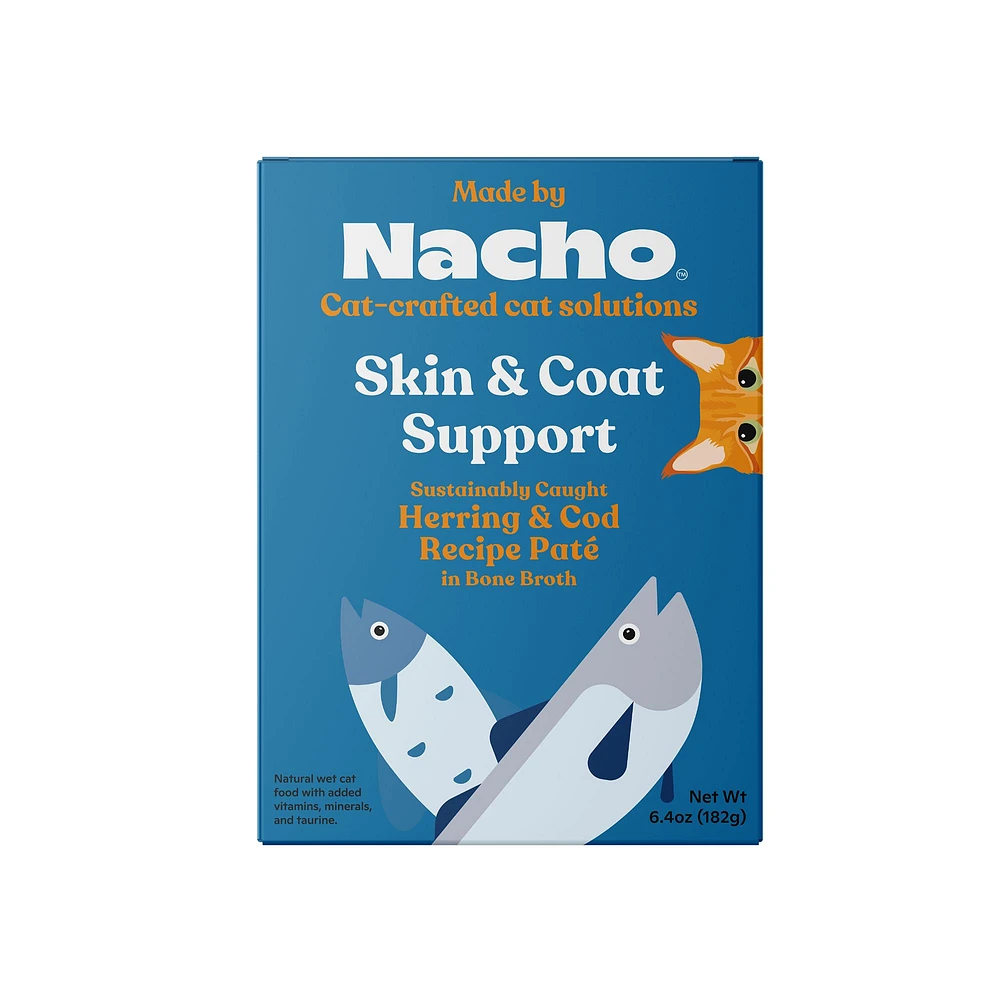 Made By Nacho Skin Coat Support Wet Cat Food in Bone Broth