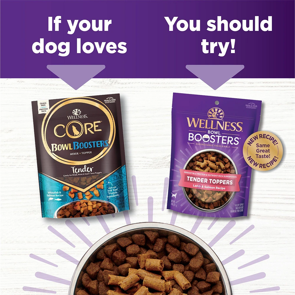 Wellness CORE Bowl Boosters Tender All Life Stage Dog Meal Topper