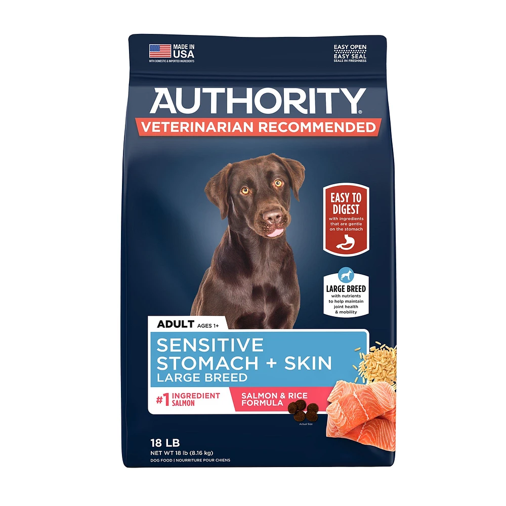 Authority Sensitive Stomach Skin Large Breed All Life Stage Dry