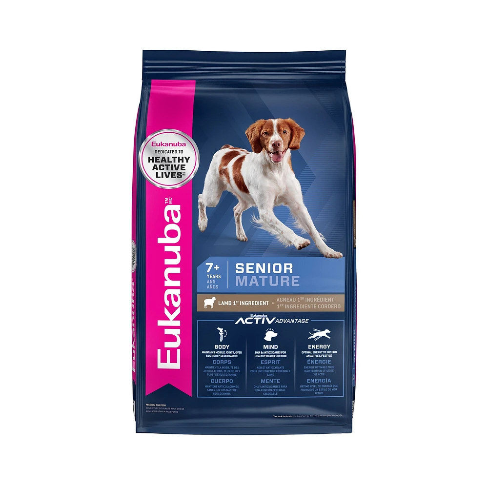 Eukanuba Senior Dry Dog Food Lamb Rice 30 lb The Market Place