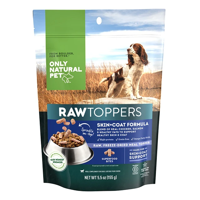 Only Natural Pet RawToppers Skin Coat Formula Dog Food Topper