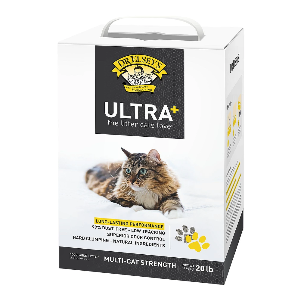 Dr. Elsey's Precious Cat Ultra+ Clumping Multi-Cat Clay Cat Litter - Low  Dust