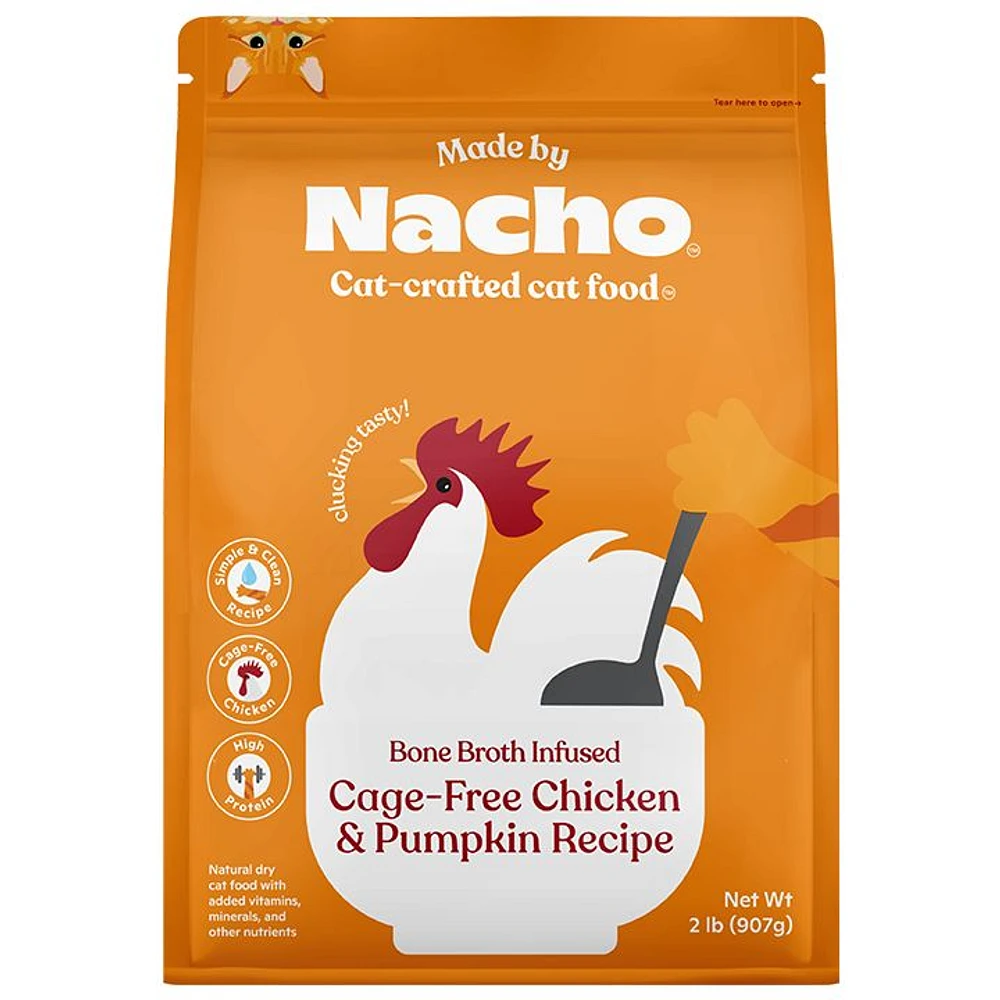 Made By Nacho Bone Broth Infused Adult Dry Cat Food Natural