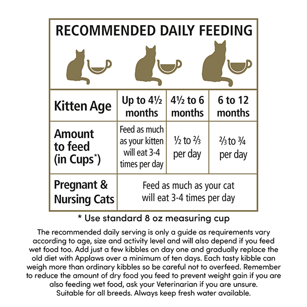 6 month kitten food amount best sale