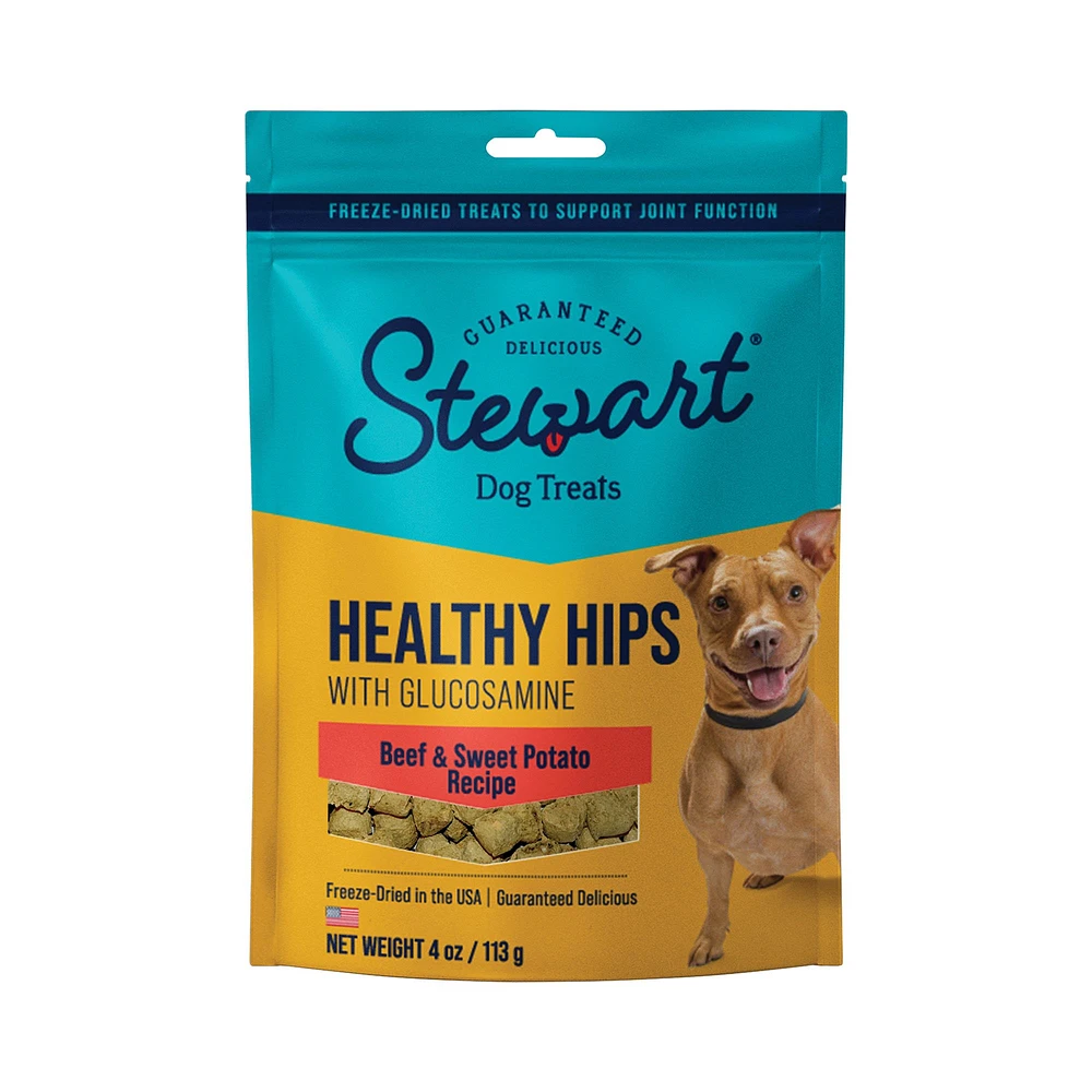 Stewart Healthy Hips Freeze Dried All Life Stage Dog Treats Beef