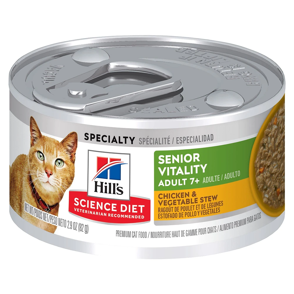 Hill s Science Diet Adult 7 Senior Vitality Cat Food Chicken