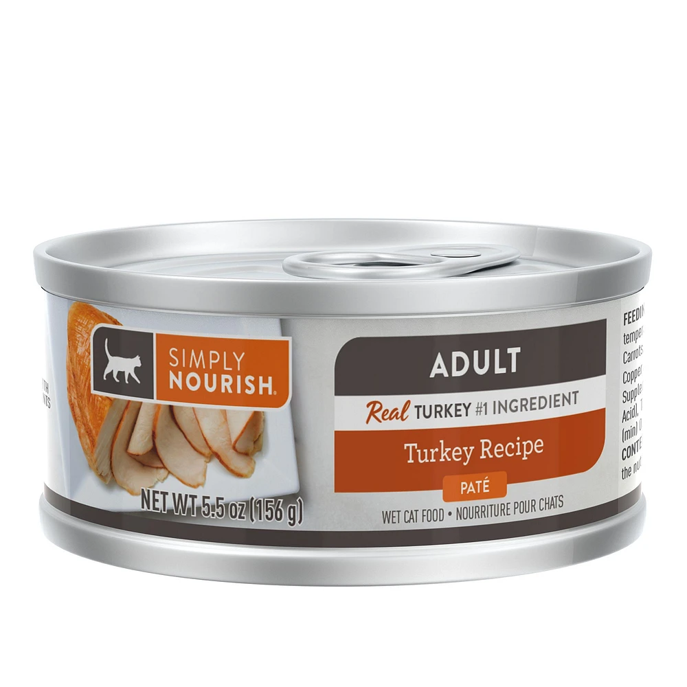 Simply Nourish Natural Wet Cat Food Pate 5.5 oz