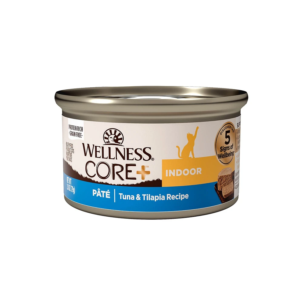 Wellness Core Adult Cat Food Grain Free Indoor 2.8 Oz The