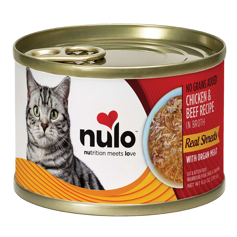 Nulo Real Shreds All Life Stages Wet Cat Food Grain Free In Broth