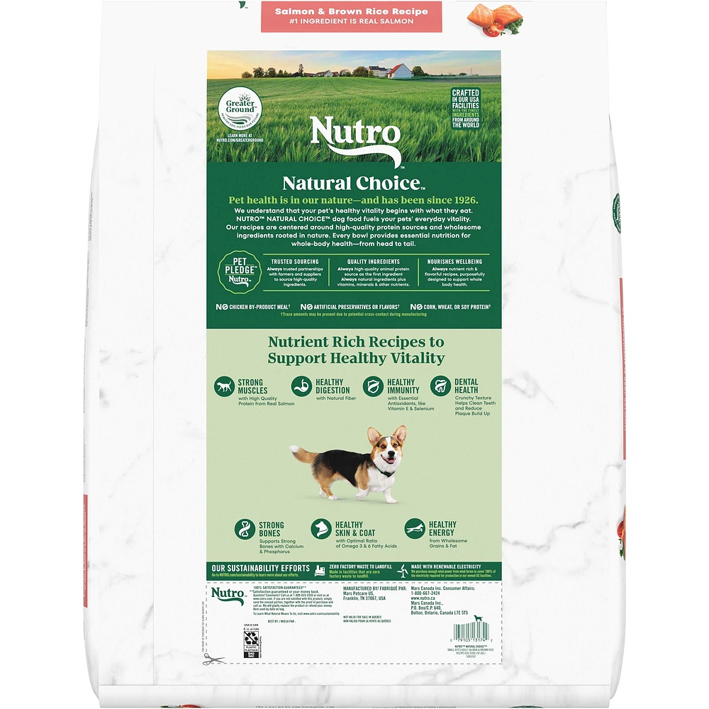 Nutro Natural Choice Adult Dog Food Salmon Brown Rice The