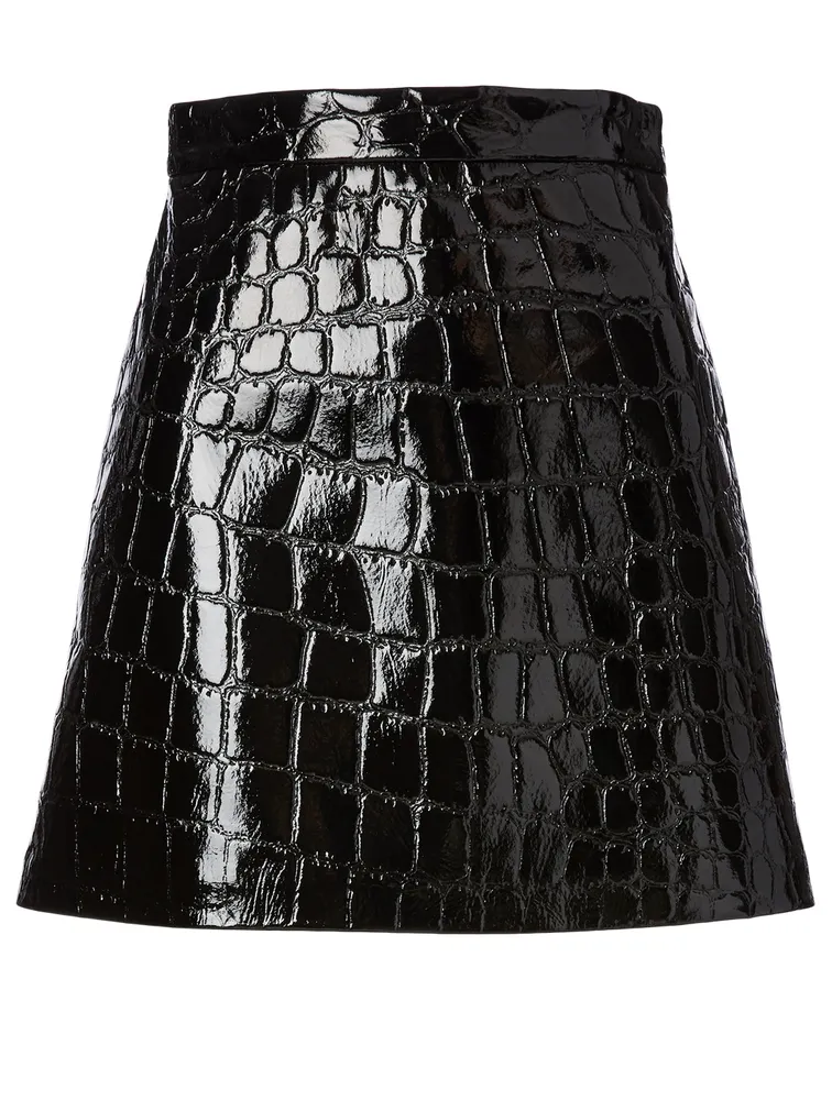 MIU MIU Ciré Crocodile Skirt | Square One