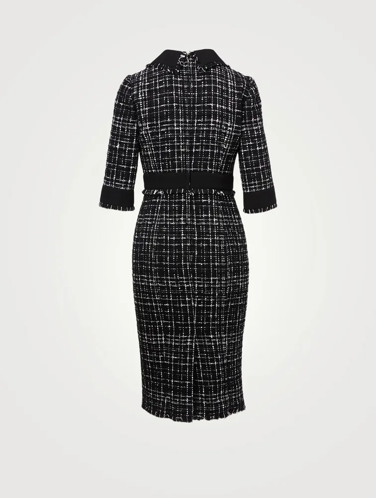 DOLCE & GABBANA Tweed Midi Dress Yorkdale Mall