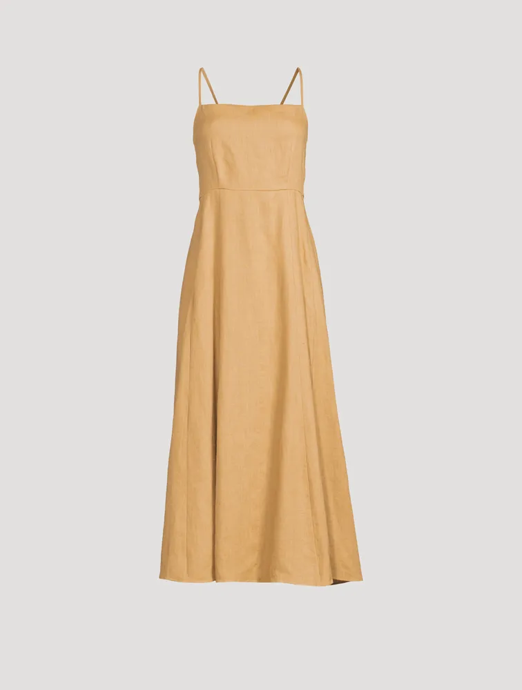 MARA HOFFMAN Verona Hemp Spaghetti Strap Midi Dress | Yorkdale Mall