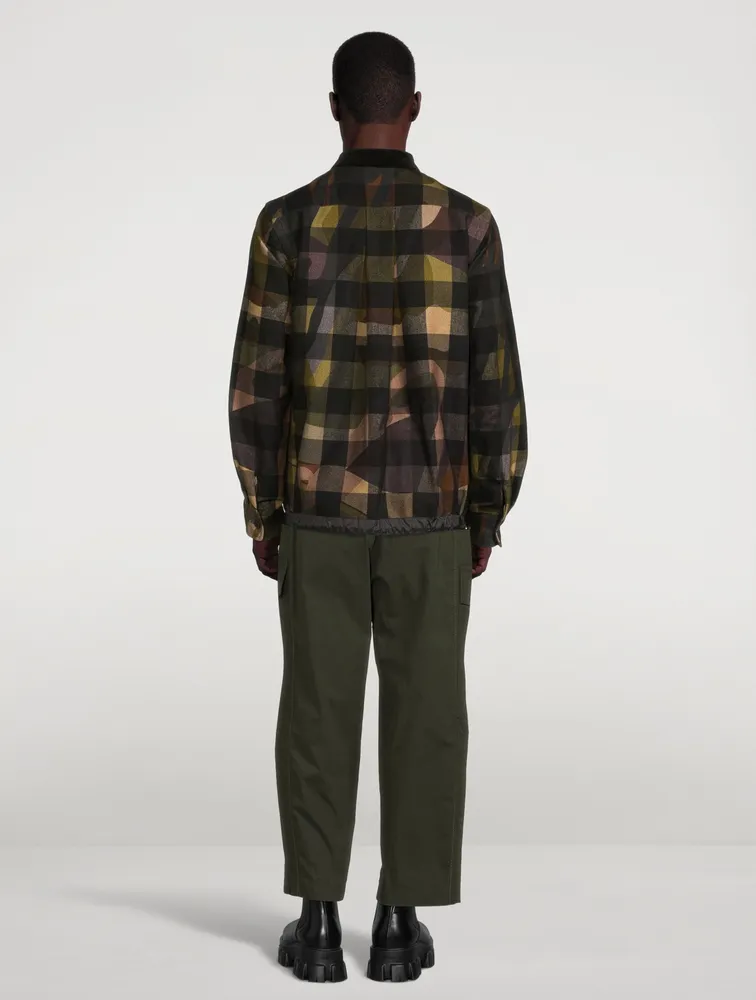 sacai21aw sacai × kaws Plaid Pullover | www.kc-planet.gr