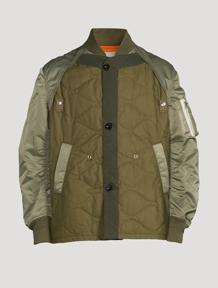 SACAI Nylon Twill Blouson Jacket | Square One