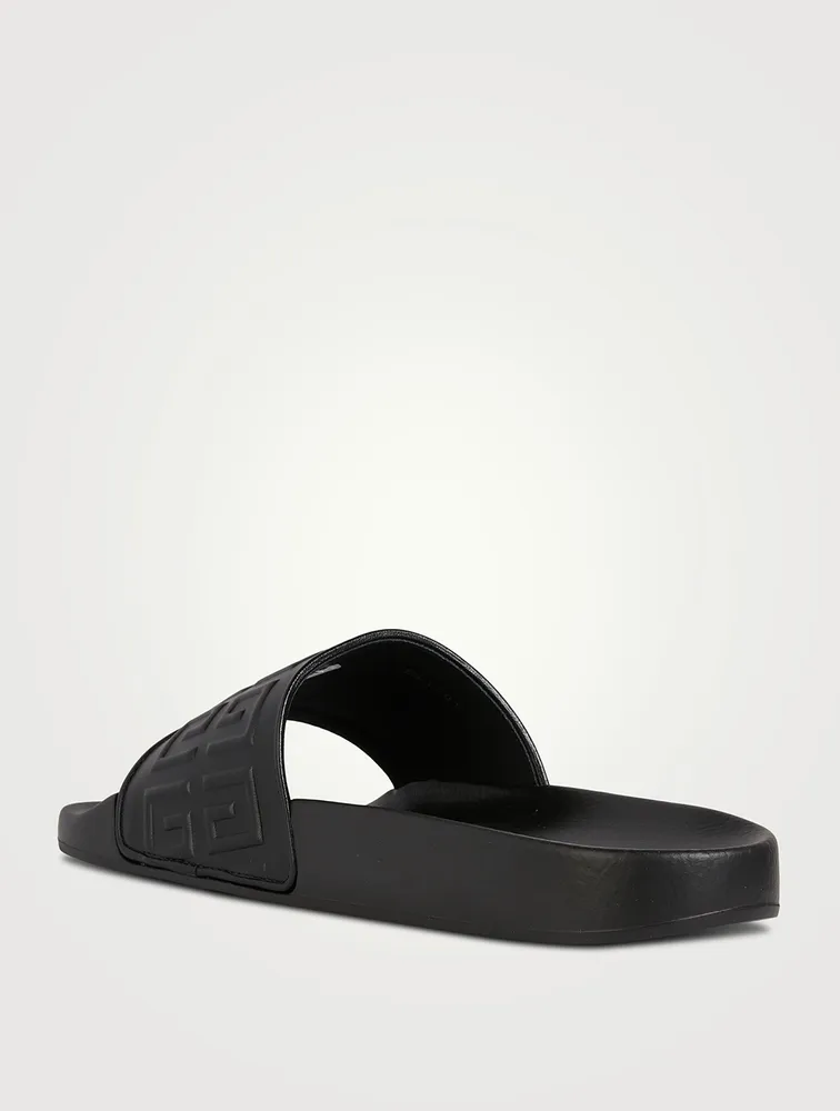GIVENCHY 4G Leather Pool Slide Sandals | Square One