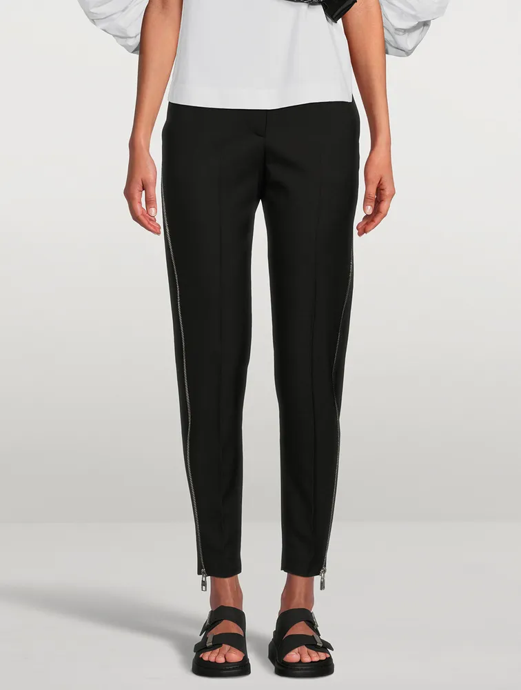 ALEXANDER MCQUEEN Side-Zip Wool Trousers | Yorkdale Mall