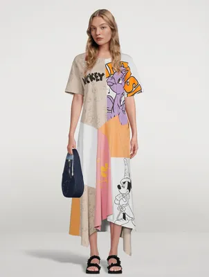 Stella McCartney x Disney Fantasia Patchwork Maxi T-Shirt Dress