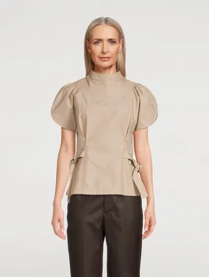 3.1 PHILLIP LIM Puff-Sleeve Poplin Blouse | Square One