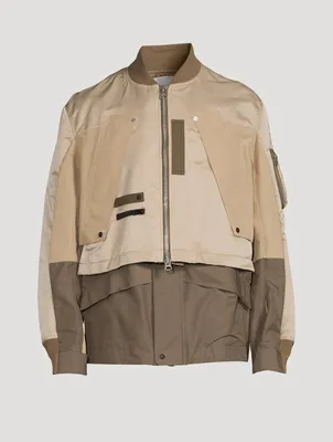 SACAI Nylon Twill Mix Blouson Jacket | Yorkdale Mall