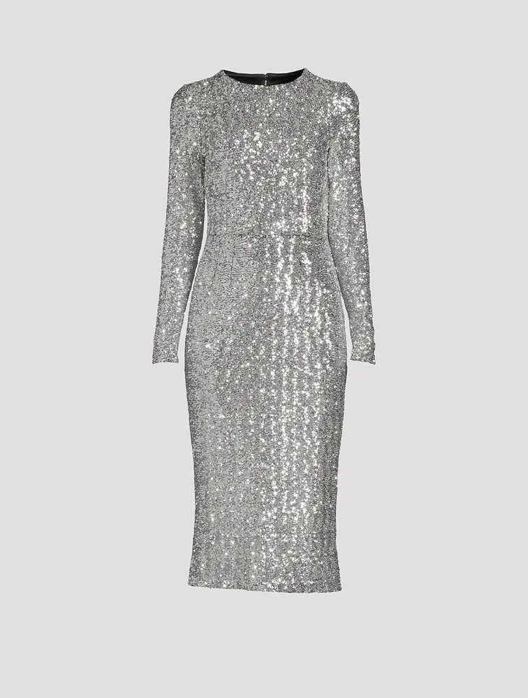DOLCE & GABBANA Sequin Midi Dress Yorkdale Mall