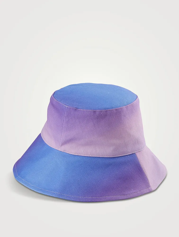 Isabel Marant Loiena Ombré Denim Bucket Hat Square One