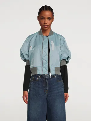 SACAI Nylon Twill Blouson Jacket | Yorkdale Mall