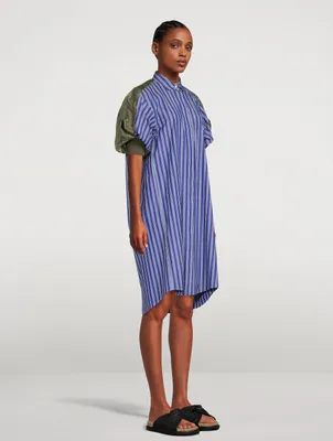 SACAI Nylon Twill Mix Dress | Square One