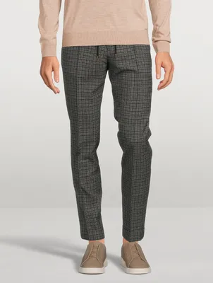 Holt Renfrew Wool And Silk Stretch Drawstring Pants | Square One