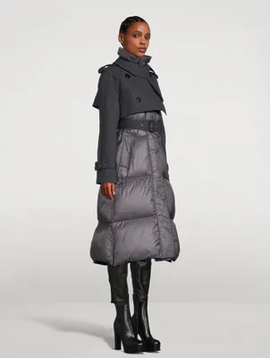 SACAI Wool Melton x Padded Coat | Yorkdale Mall