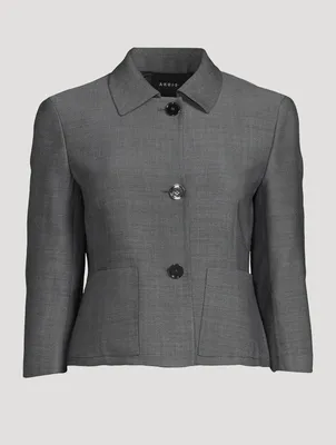 AKRIS Double-Face Wool Jacket | Square One